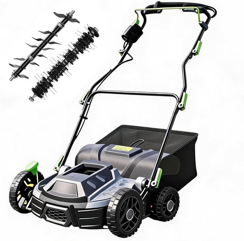 Electric lawn dethatcher - lawn,