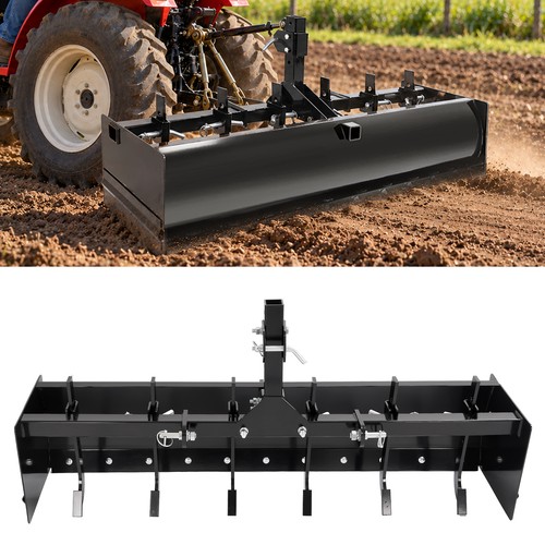 Tow behind box - tow, scraper